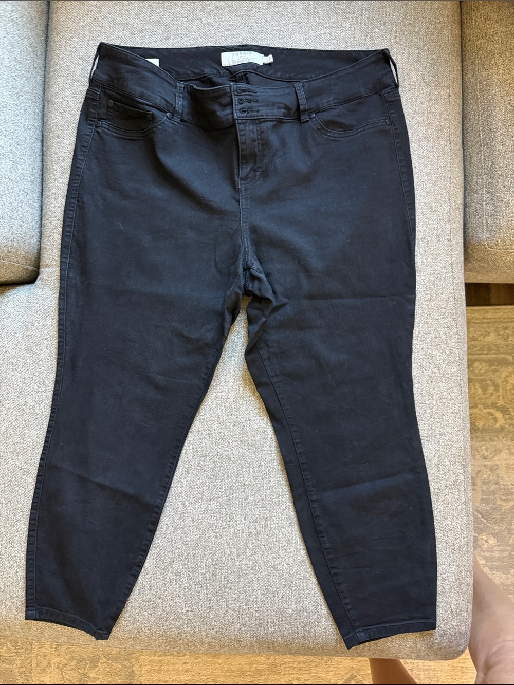 torrid Black High-Rise Stretch Skinny Jeggings